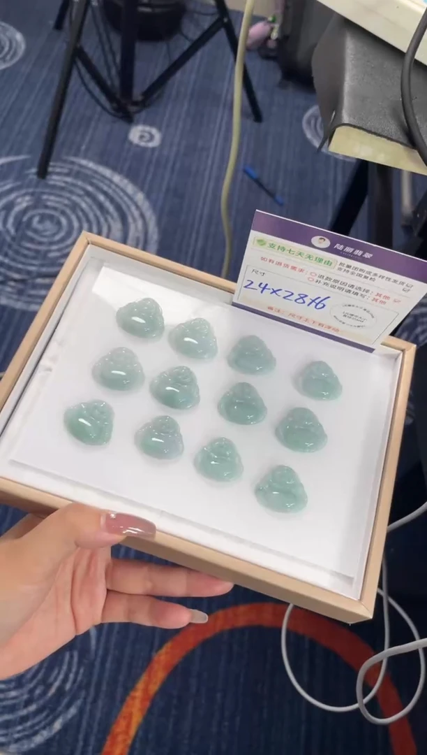 未镶嵌挂件翡翠佛公多样性发其一CP配绳4