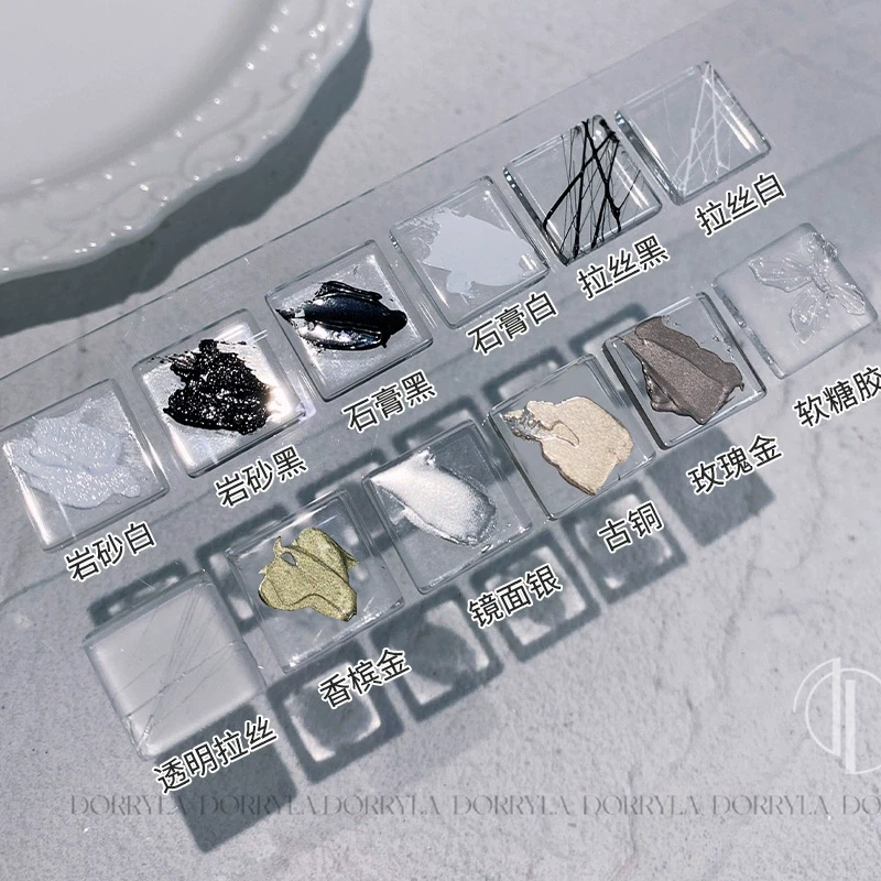 【韵姐专属】DORRYLA多莉探索者彩绘金属胶石膏胶拉丝胶立体软糖胶