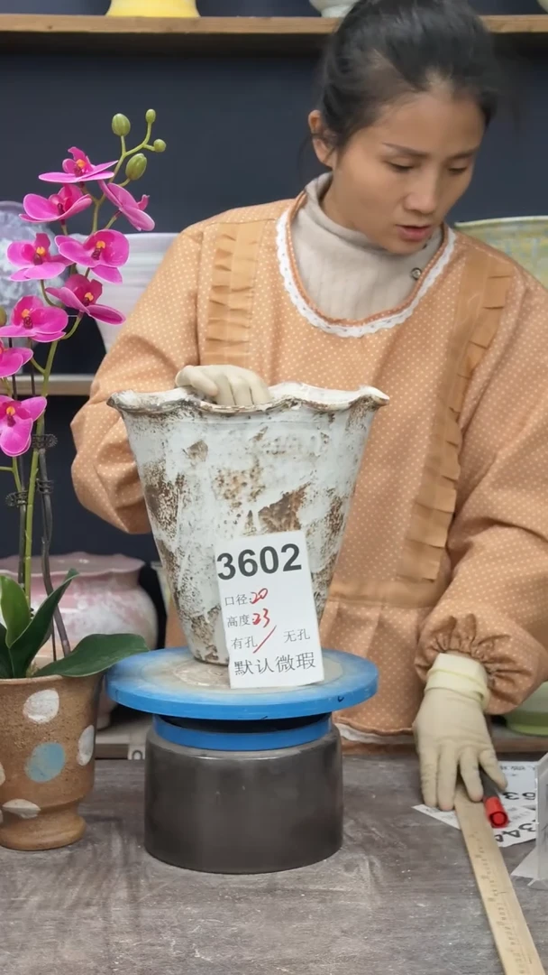 景德镇花盆默认微瑕3602