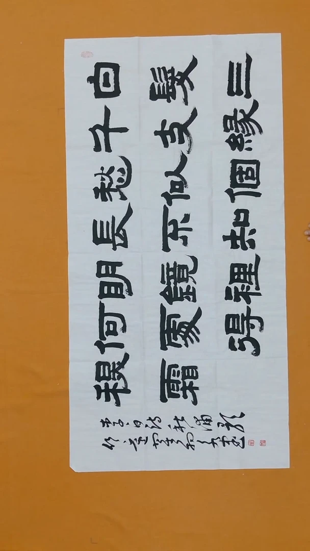 书法沧*笑翟相永   甘肃   138*68