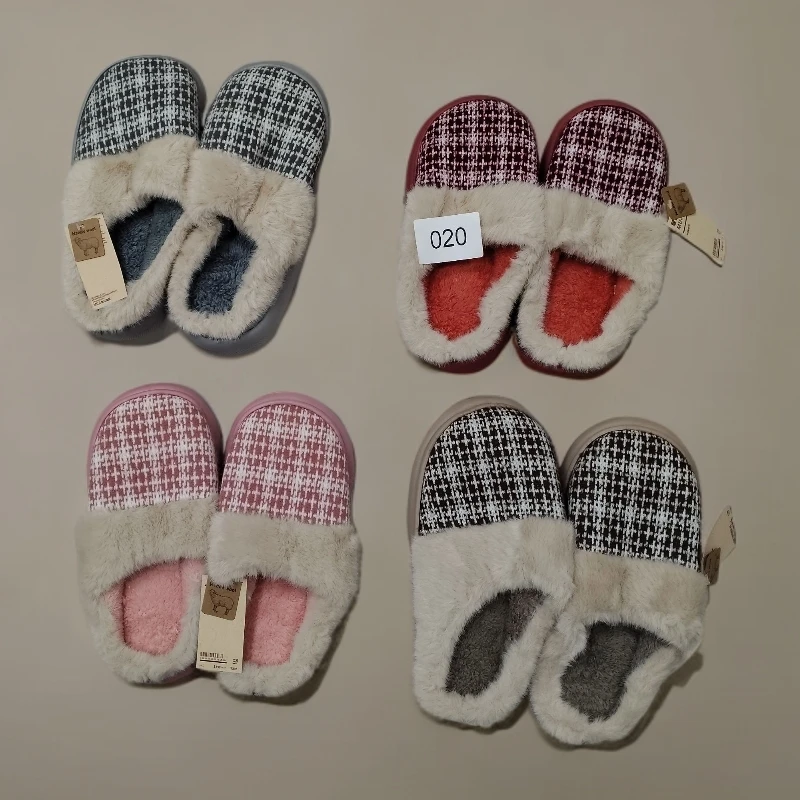 F秋冬厚底棉拖鞋适合家居室内使用020