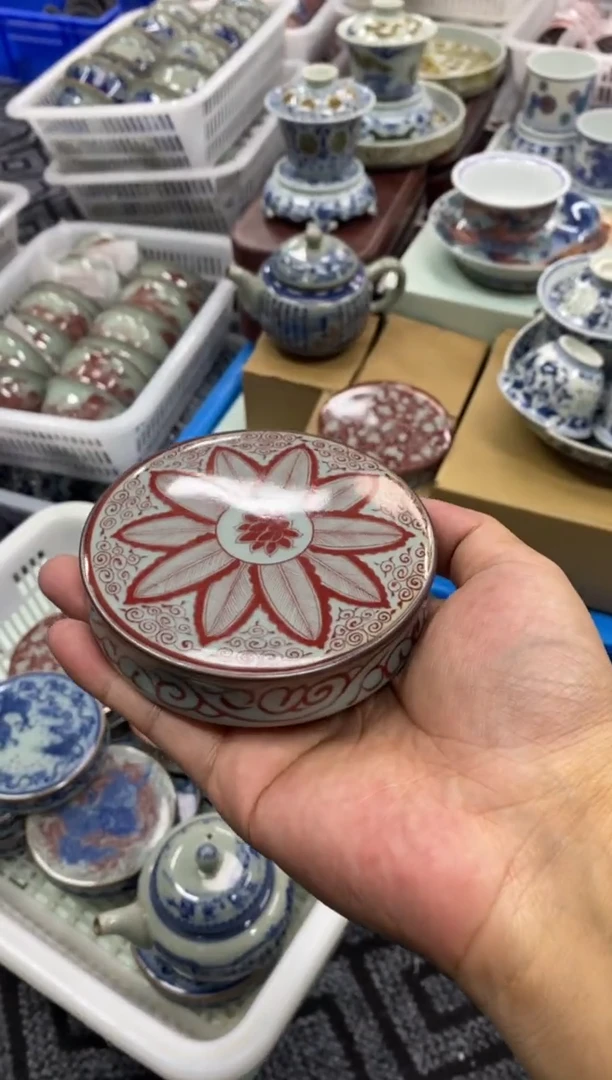 陶瓷老陶泥工艺茶具盖置