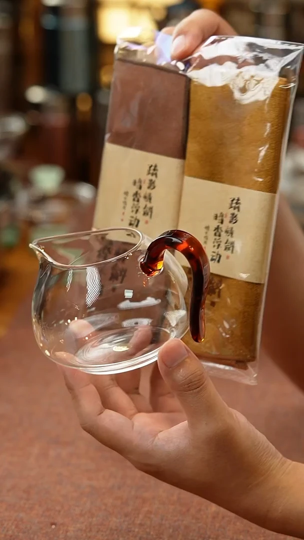暗香疏影/晶彩锦文匀杯/琥珀+暗香疏影茶巾2条