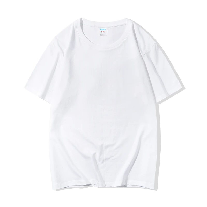 纯棉短袖夏季宽松白色休闲百搭情侣半袖简约学生纯色圆领潮流重磅