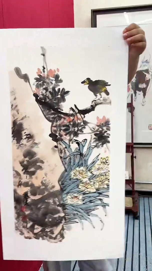 国画吴老师绘画作品 带荣宝斋宁波证书