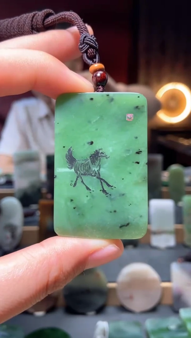 和田玉未镶嵌挂件yc