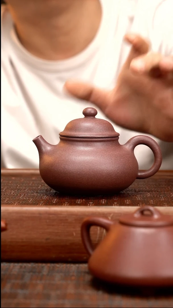 茶壶紫砂XL 满砂天青  容天