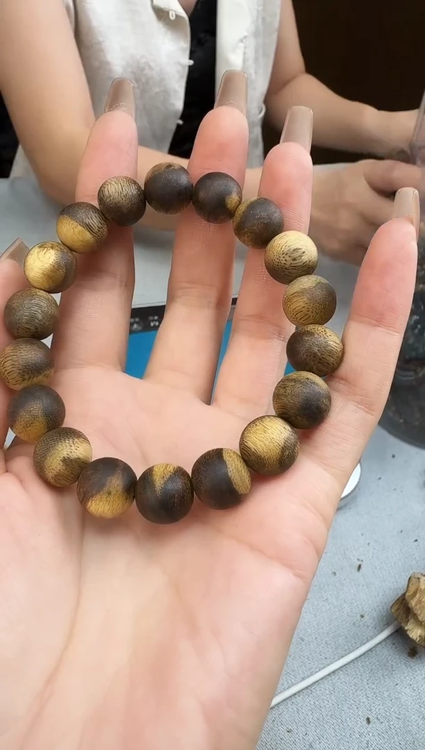 沉香手串用****31212白棋圆珠单圈多样性发一