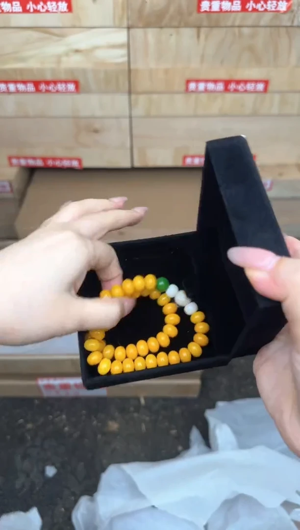黄玉菩提双圈带碳烧猫爪商品链接@@L007