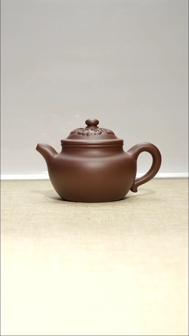 茶壶底槽青如意莲子200毫升瑕疵壶