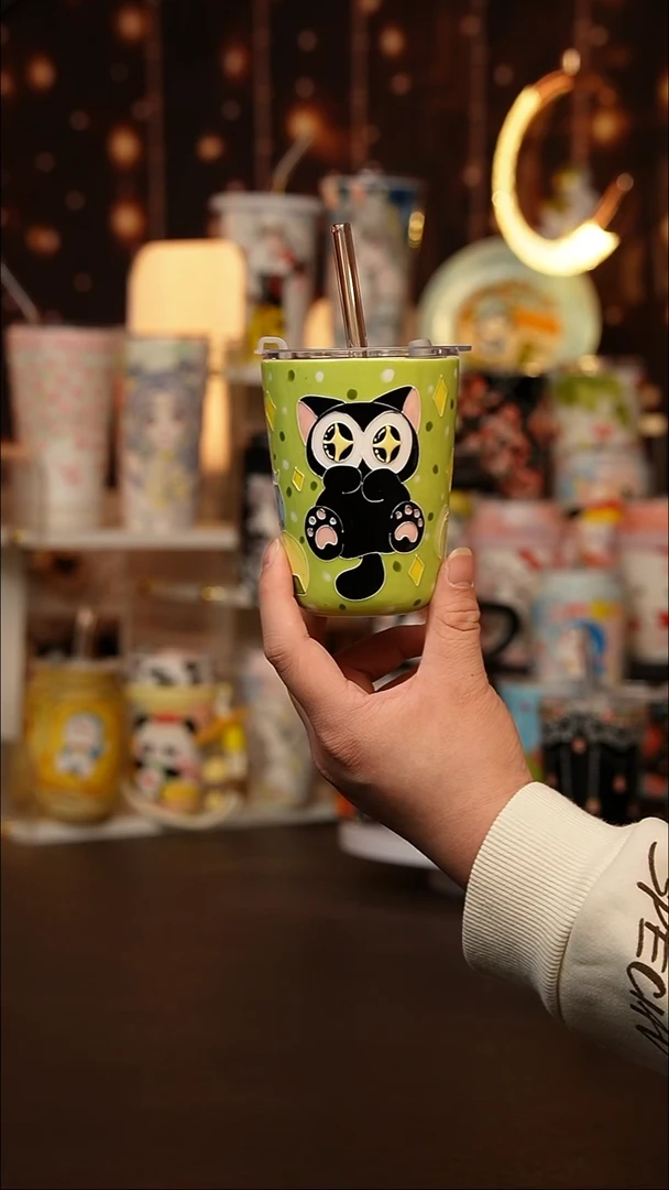 （玉泥）景德镇手工手绘文创陶瓷杯