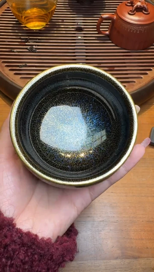 【闪购商品】茶盏范泽峰砾石龙金126