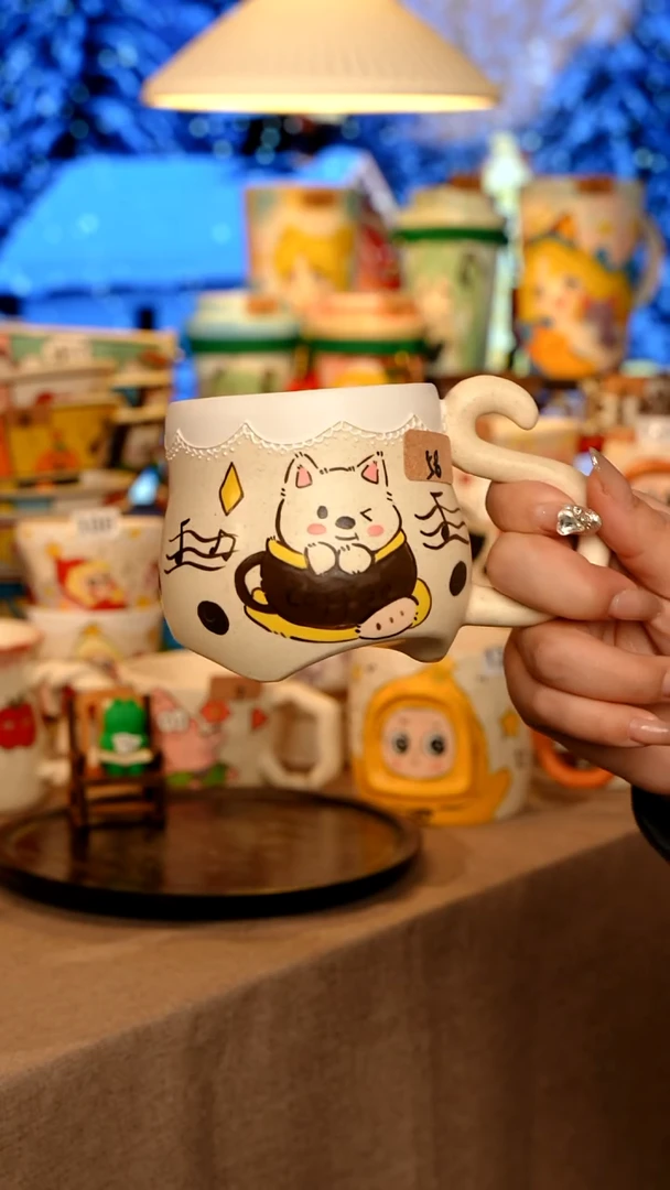 陶瓷058景德镇原创手作高温手工手绘陶瓷
