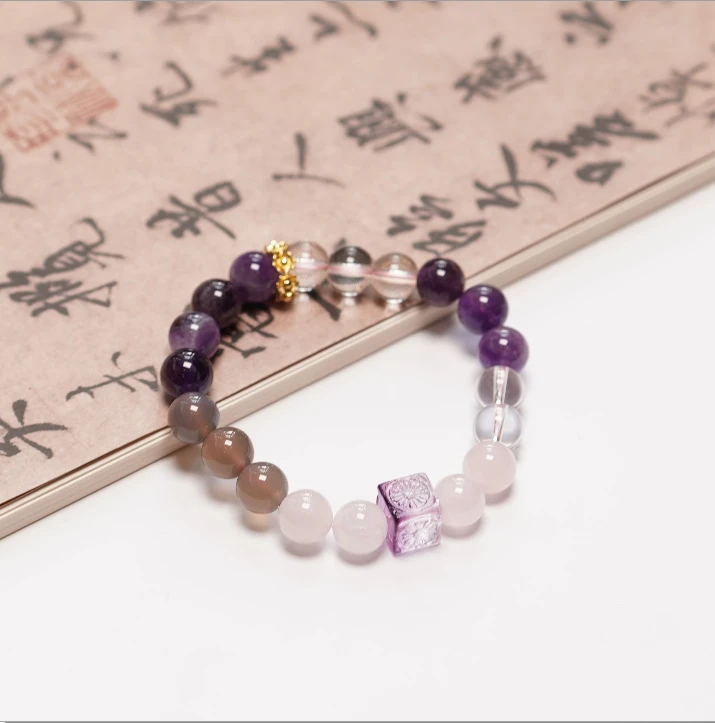 紫晶粉晶手串ZC10A118006
