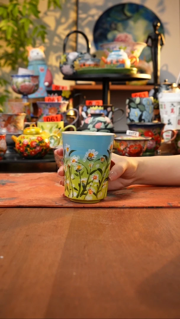 瓷片景德镇手工手绘207