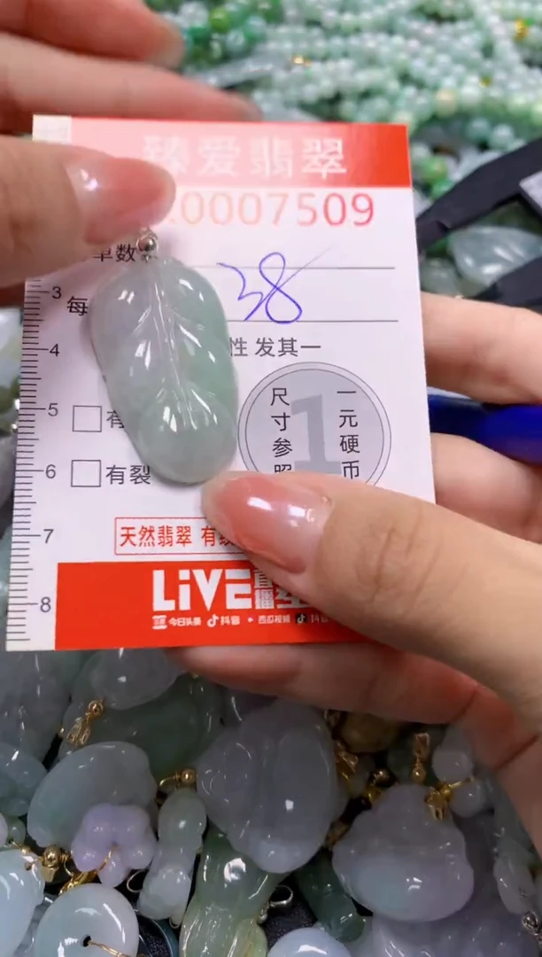 吊坠(不含链)未镶嵌翡翠7509
