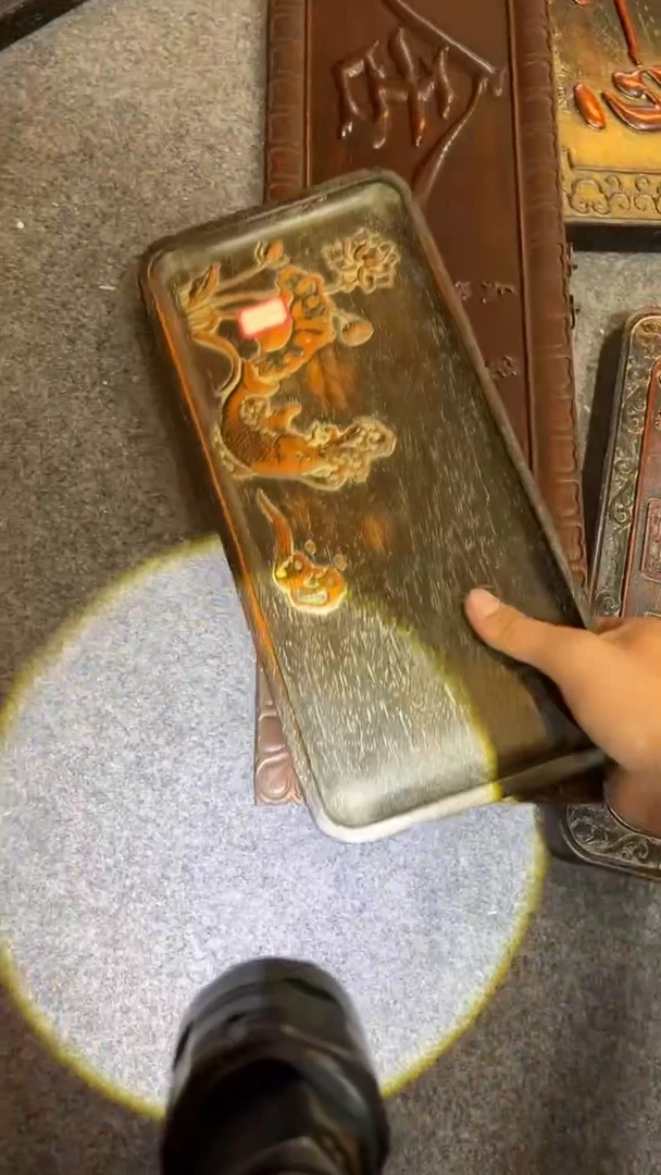 非洲紫檀（红花梨）赏盘1
