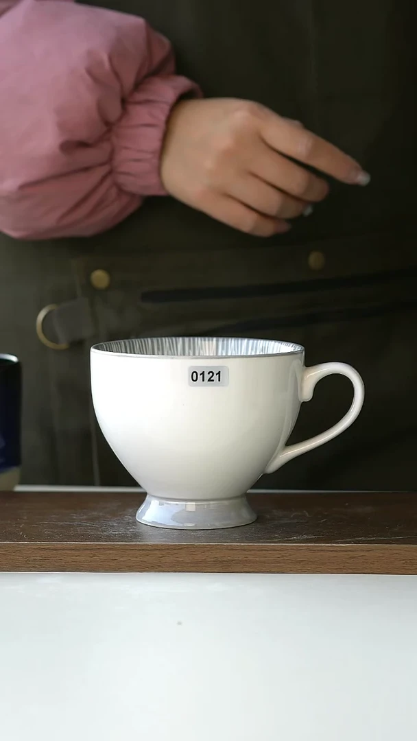 【闪购商品】陶瓷0121早餐杯微瑕@4-2@