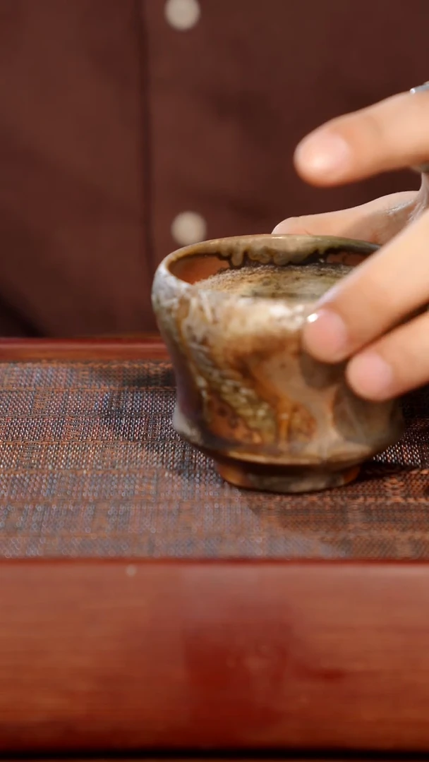 陶瓷奢瓷/瑞寅柴烧茶器（杯子）002微瑕