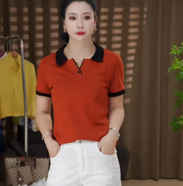 【年中特惠】503#时尚韩版短袖棉T恤（L~5XL  90~165斤）