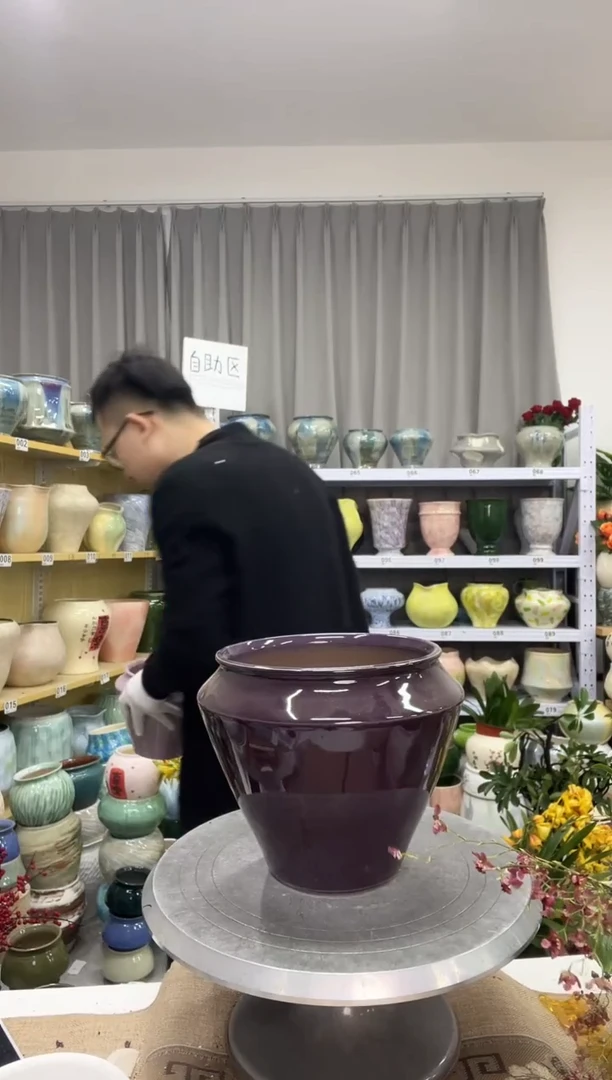 12.25陶瓷花盆直播链接高.    17  口16