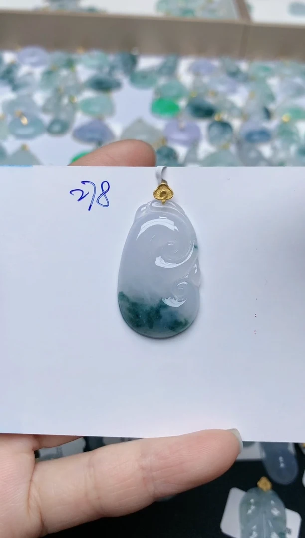 【闪购商品】翡翠颈饰18K金镶嵌天然翡翠A货    278