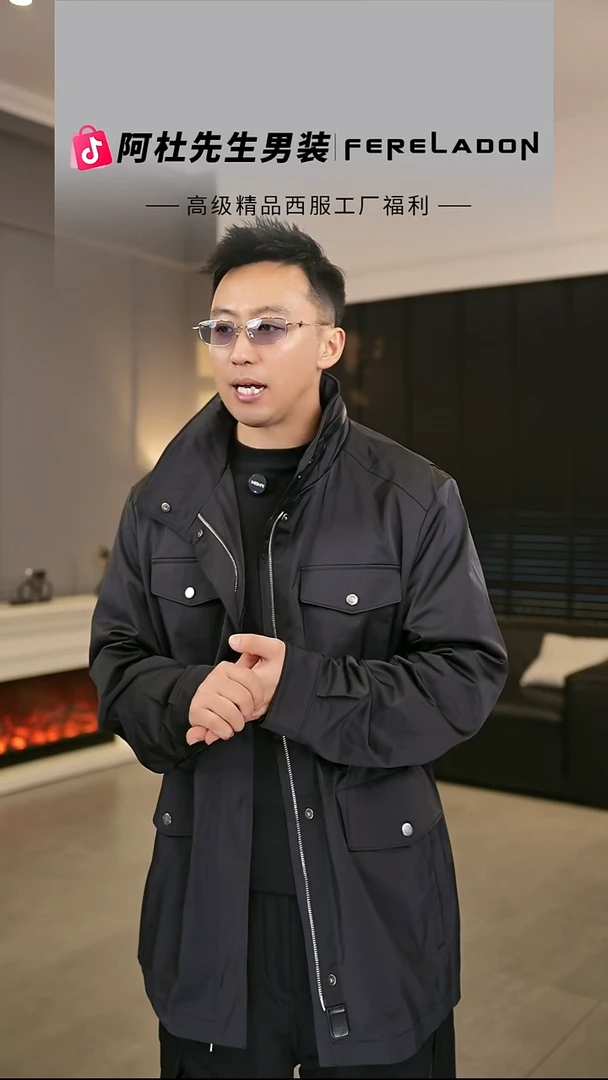 猎装夹克黑色  56尺码  170-190斤