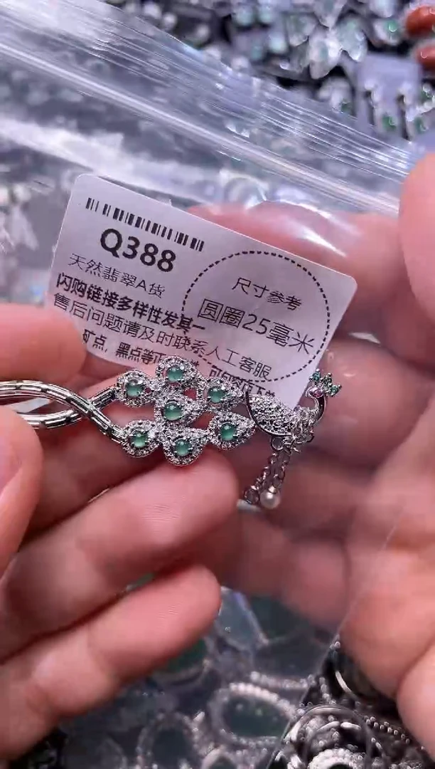 翡翠未镶嵌颈饰Q388发簪