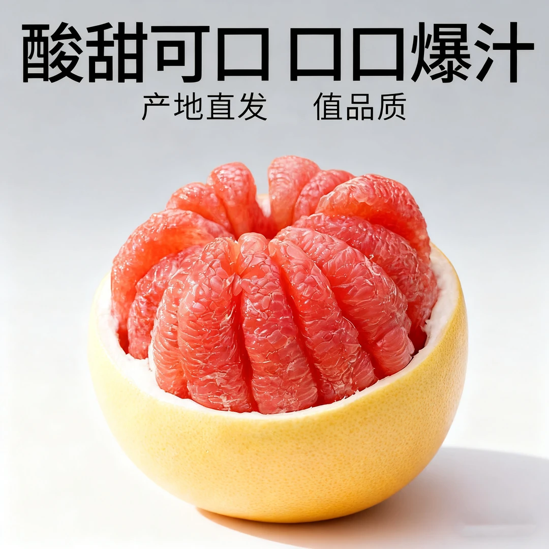 2025平和正宗三红蜜柚红心柚老树孕妇新鲜水果香甜多汁随
