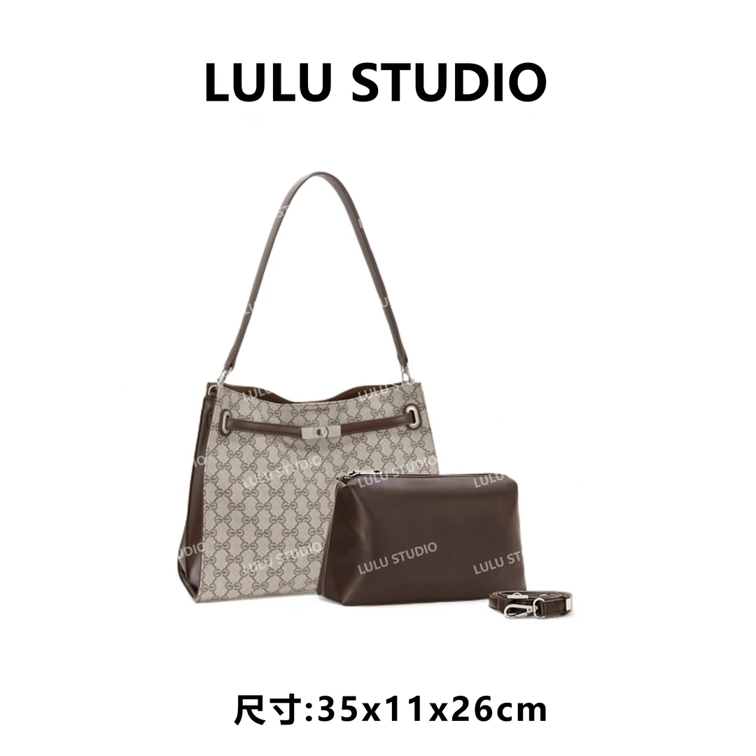 【RAIN.CUN】ZT-95057-咖啡RAIN.CUN潮流时尚百搭腋下斜跨女包