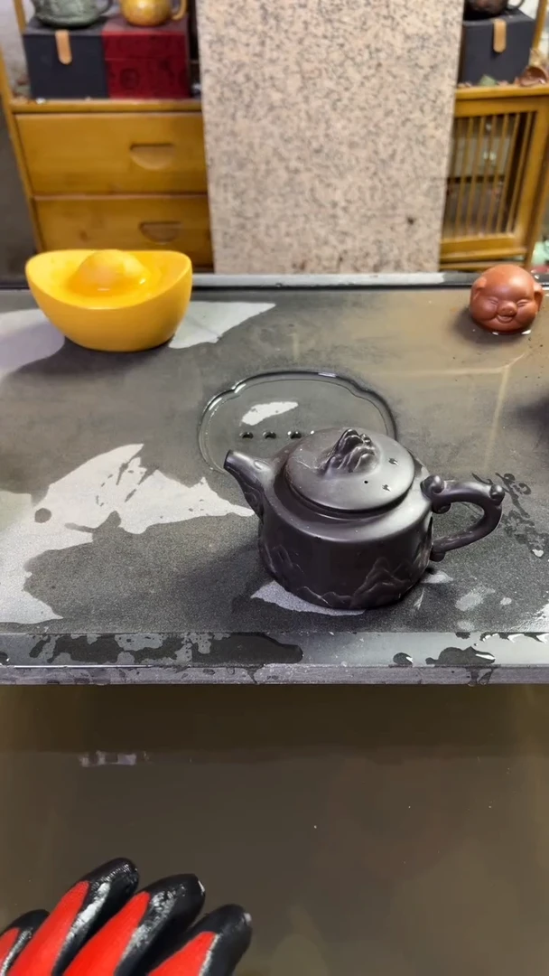 茶壶紫砂直播间随机瑕疵壶