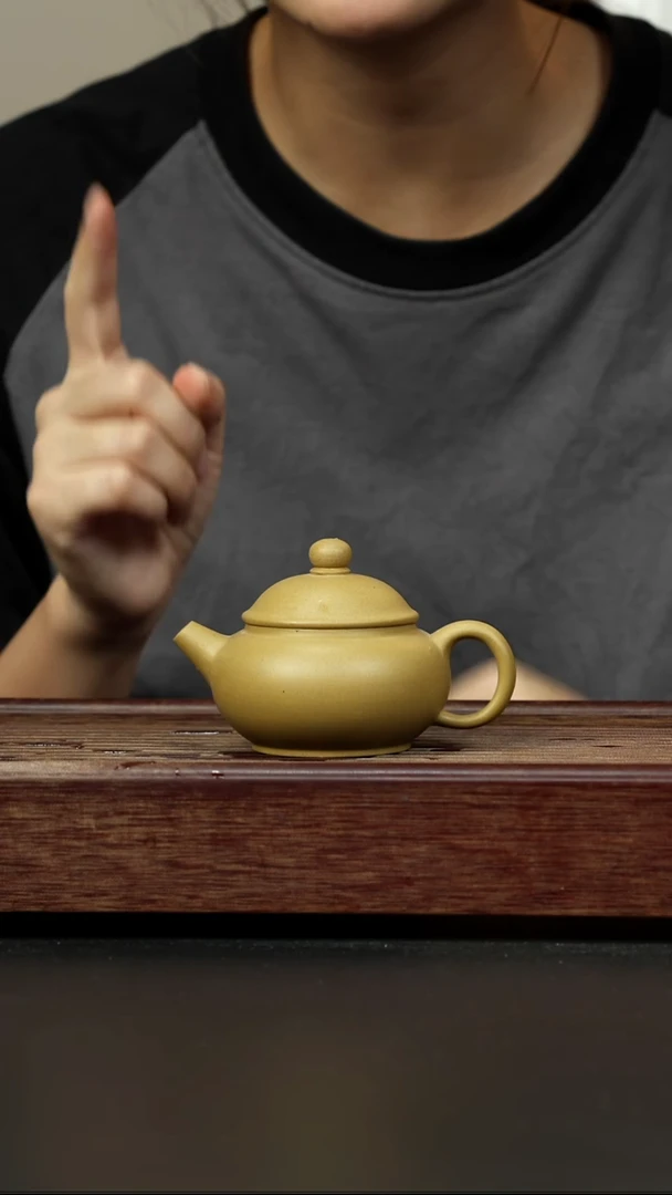 紫砂茶壶黄金段 改良潘壶