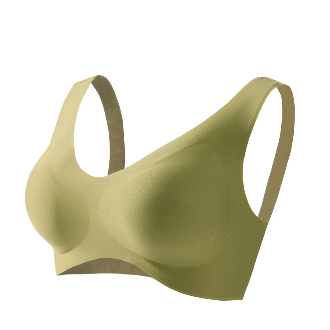 噗噗捏捏一片式大U背固定杯小胸内衣