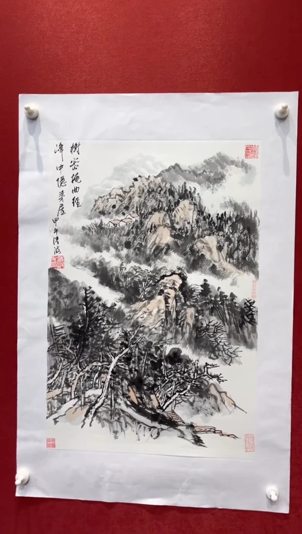 国画老师现场创作  17