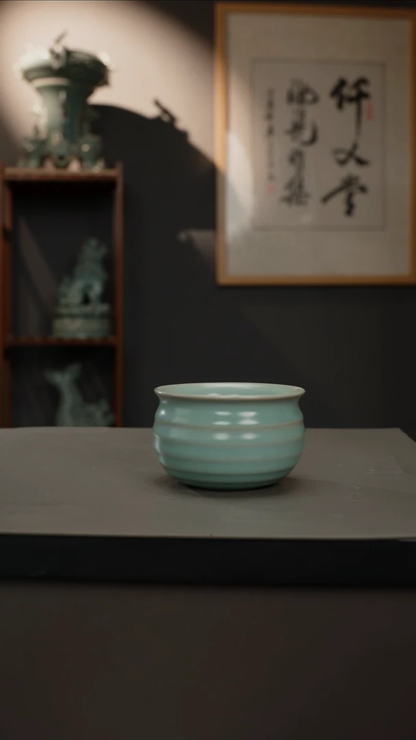 【闪购商品】杯原产地原矿  弦纹杯