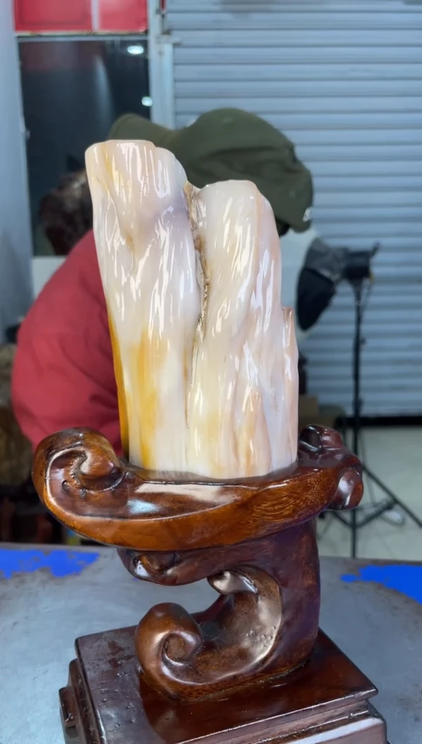 未镶嵌摆件硅化玉42