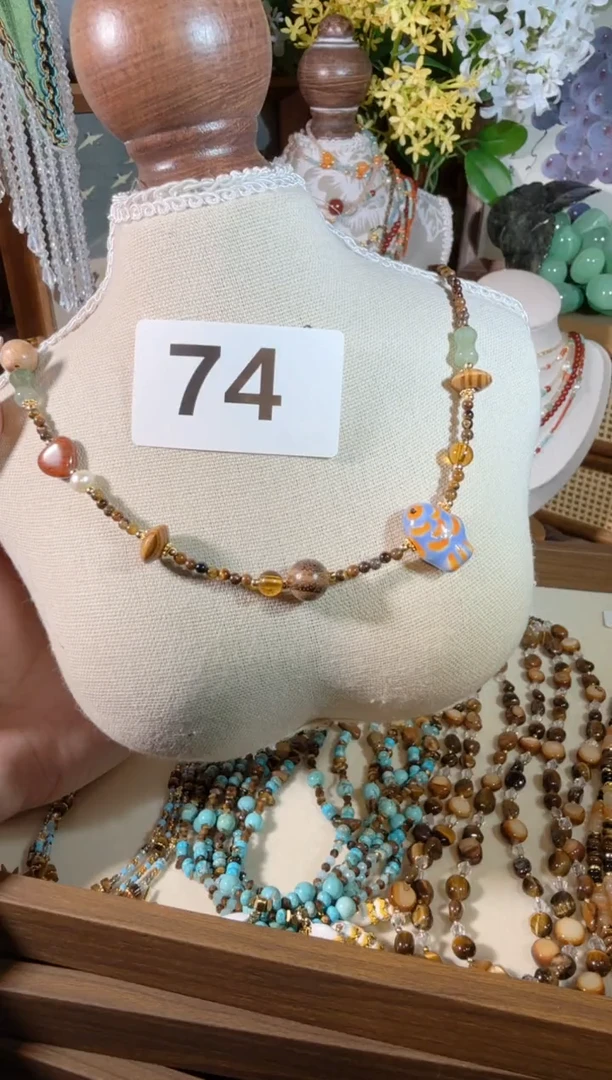 项链合金尖晶石小蓝鱼 74