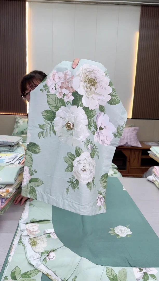 棉棉全棉枕套一对  倾城枕套-10