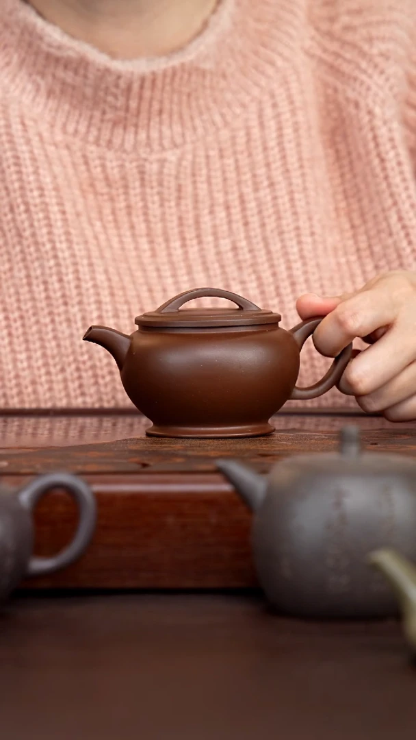 茶壶紫砂深井紫泥汉瓦