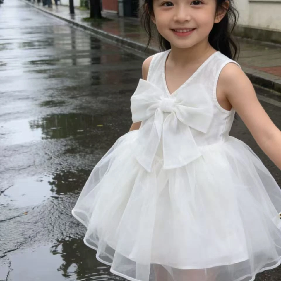 【小飞象】夏季女童白纱纱公主连衣裙863093