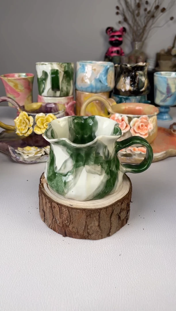 沐泽若芳咖啡杯 孤品