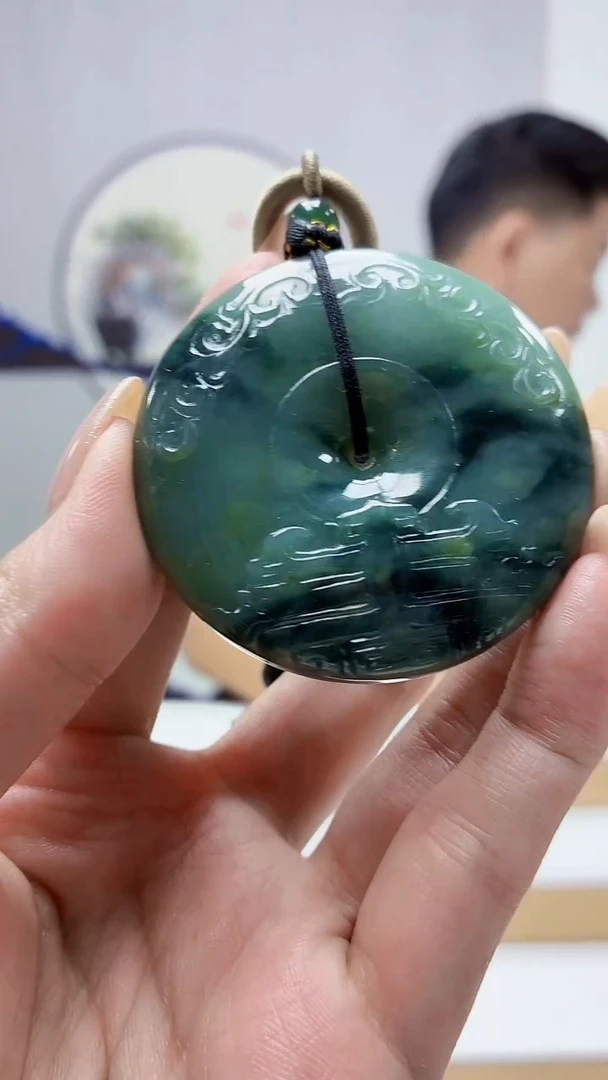 未镶嵌定制翡翠4917MM-毛货挂件82