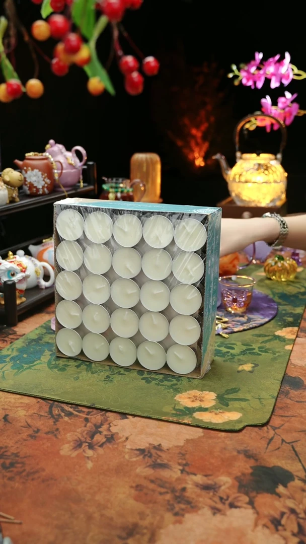 【闪购商品】植物蜡烛4小时100颗茶蜡烛