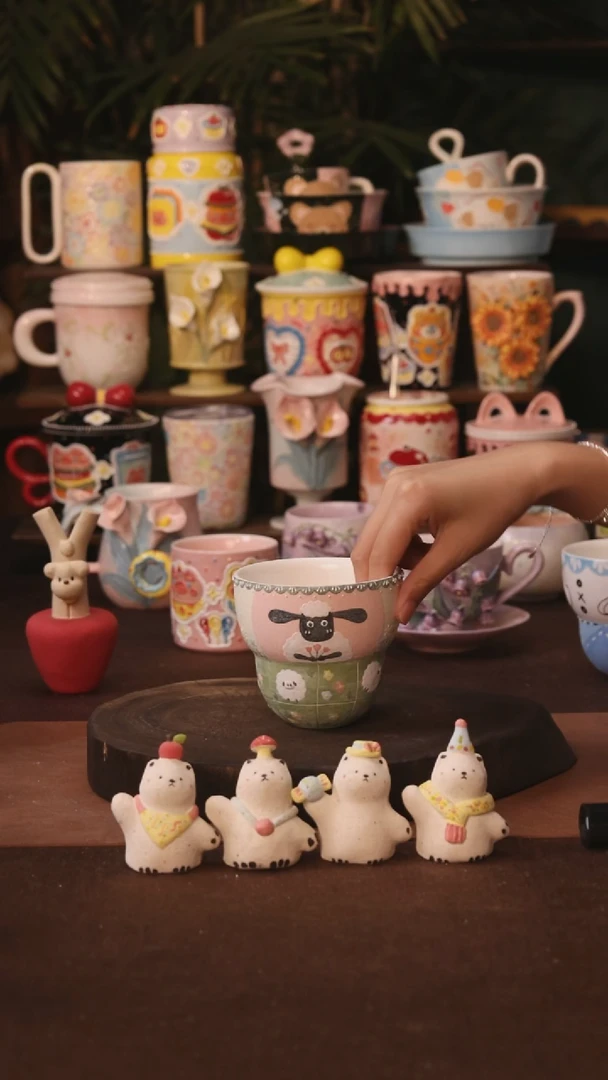 杯子景德镇原创手作陶瓷