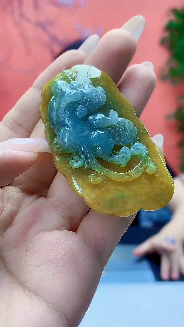 未镶嵌定制翡翠5160ty-毛货挂件170