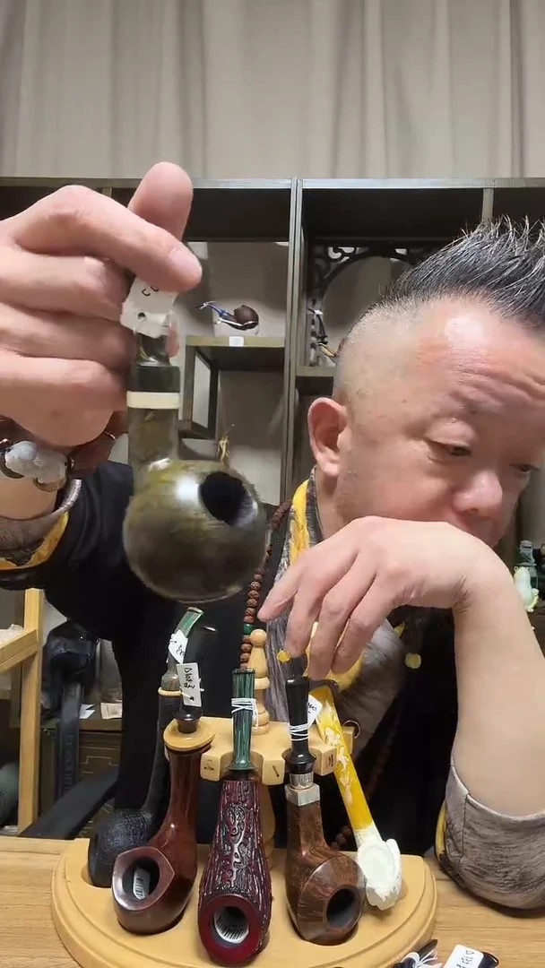 d100纯手工石楠木烟斗