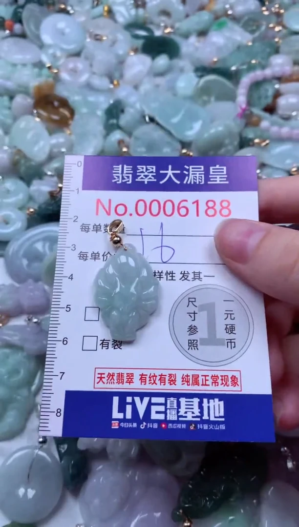 吊坠(不含链)未镶嵌翡翠6188