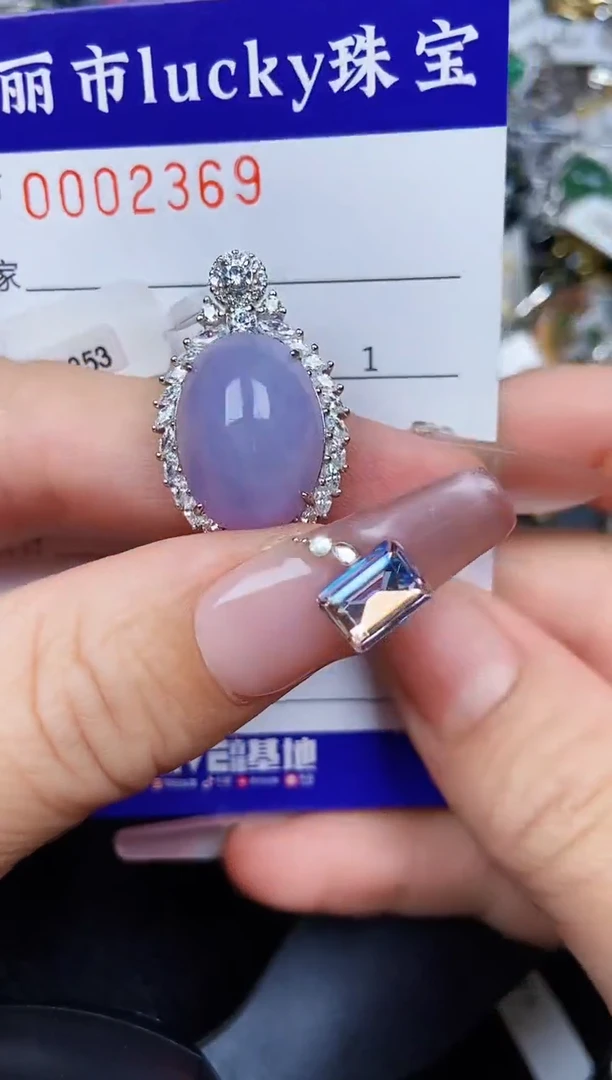 翡翠银S925镶嵌颈饰2369