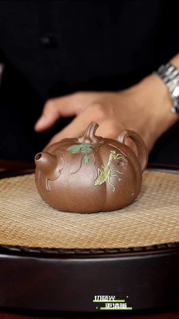 宜兴紫砂 JXK 段泥柴烧 南瓜壶 260cc