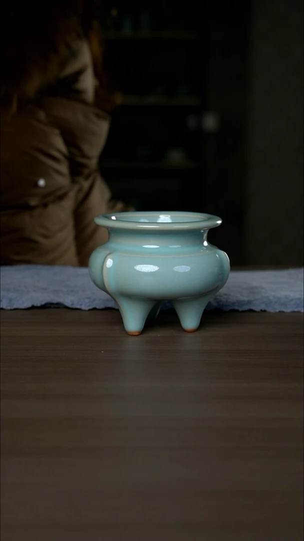 【闪购商品】杯天青宣德香炉不开片